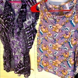 Lot of 2 Lightweight Summer Tops